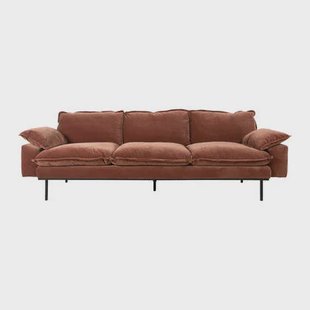 HKliving Retro Sofa 4-zitsbank - Royal Velvet - Magnolia