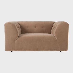HKliving Vint Bank Element - Loveseat - Corduroy Rib - Bruin