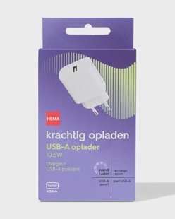 HEMA USB oplader 2.1A met 1 poort wit