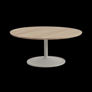 Muuto Soft salontafel Ø95 cm Solid oak-grey