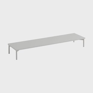 Muuto Stacked opslagsysteem podium met tube base Grey/Grey