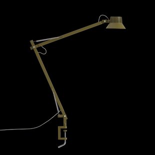 Muuto Dedicate L2 tafellamp met klem Brown Green