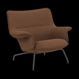 Muuto Doze fauteuil laag Hearth 4-anthracite/black