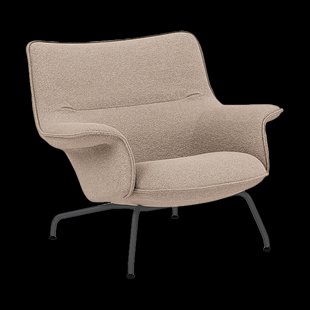 Muuto Doze fauteuil laag Hearth 6 Anthracite/black