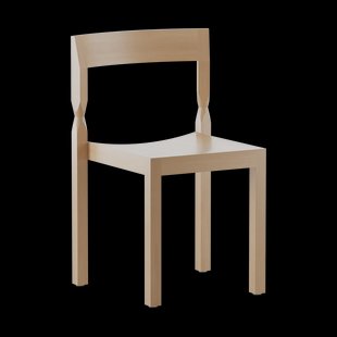 Massproductions Woodwerk stoel Natural beech