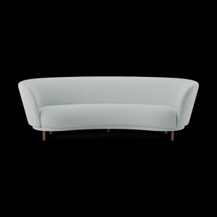 Massproductions Dandy 3-zitsbank Walnut-Linara 253 Swedish Grey Massproductions Dandy 3-zitsbank Walnut-Linara 253 Swedish Grey