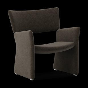 Massproductions Crown Easy Chair Linara 90 Espresso