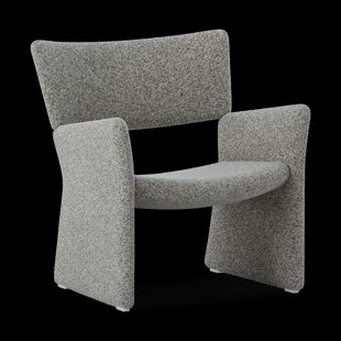 Massproductions Crown Easy Chair Spiral 23 Monochrome