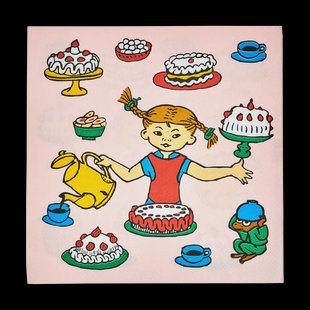 Muurla Pippi servetten 33x33 cm 20-pack Verjaardag