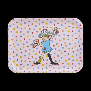 Muurla Pippi dienblad 20x27 cm Verjaardag