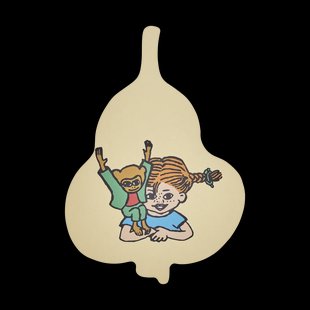 Muurla Pippi Chop & Serve snijplank 21x30 cm Fruits