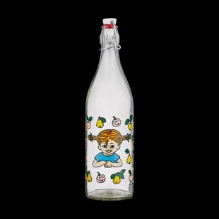 Muurla Pippi glazen fles 1 L Fruits