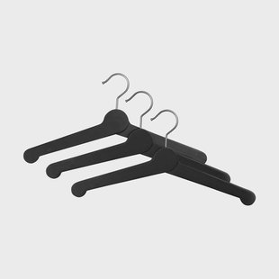 Essem Design Nostalgi kledinghanger 3-pack Zwart Essem Design Nostalgi kledinghanger 3-pack Zwart