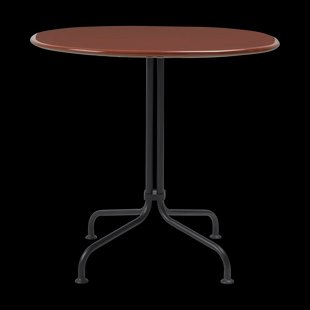 GUBI Carmel Bistro eettafel 75x75 cm Rock red-black semi matt