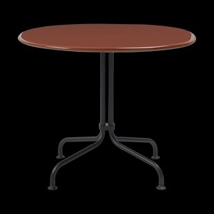 GUBI Carmel Bistro loungetafel 75x75 cm Rock red-black semi matt