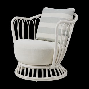 GUBI Grace Outdoor Lounge stoel Leslie Limonta 006-020-alabaster white