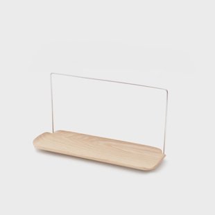 Bosign LEAF gootsteenorganiser met vaatdoekhanger Wilgenhout-roestvrij staal