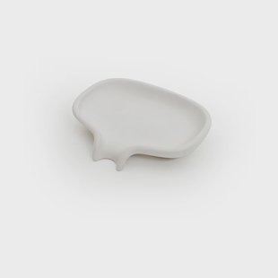 Bosign Soap Saver Flow zeepbakje met afdruipfunctie beton Wit