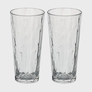 Koziol Club No. 19 drinkglas plastic 25 cl 2-pack Kristalhelder