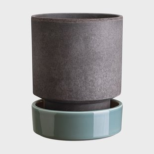 Bergs Potter Hoff pot Ø16 cm, Raw Grey-Misty Blue