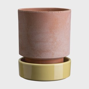 Bergs Potter Hoff pot Ø14 cm, Raw Rosa-Pale Yellow