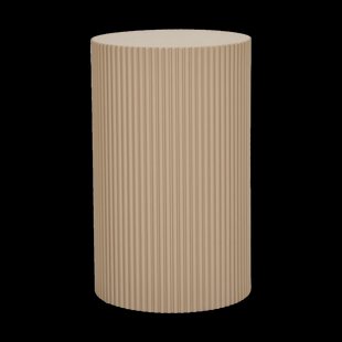 Asa houten bijzettafel donker beige - Ø 30 cm