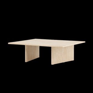 Hanneke houten salontafel beige - 120 x 100 cm