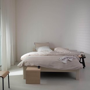 Auping Sand Beige Percale Dekbedovertrek - 260 x 220 cm