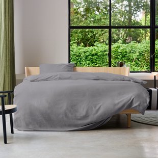 Auping Chambray Chalk Dekbedovertrek - 200 x 220 cm - 100% biologisch katoen