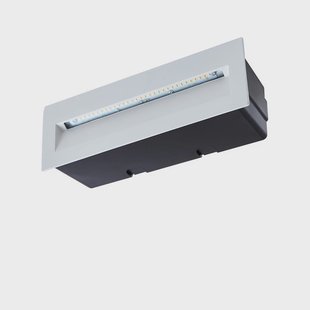 Lucande - Loya LED Indbygnings Wandlamp 23x8 IP54 Wit