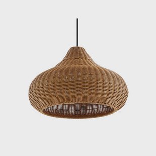 Lucande - Taniola 1 Buiten Hanglamp Hout