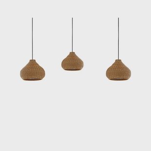 Lucande - Taniola 3 Buiten Hanglamp Hout