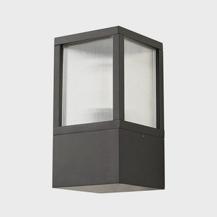 Lucande - Klemens Buiten Wandlamp Rifled Zwart