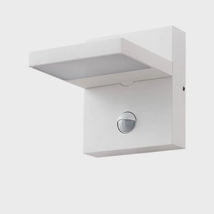 Lucande - Silvan LED Buiten Wandlamp w/Sensor Wit