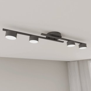 EMIBIG LIGHTING Plafondlamp Fragment, zwart, lengte 86 cm, metaal, 4-lamps.