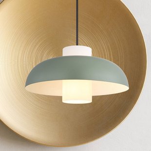 Globo Hanglamp Lowe, mat groen, Ø 38 cm, metaal