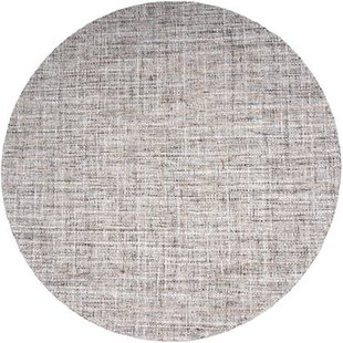 Veer Carpets - Vloerkleed Cross Grey|Beige - Rond ø200 cm