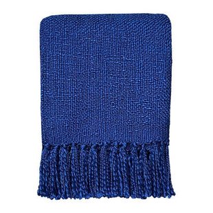 Malagoon Solid Plaid 125 x 150 cm - Diepblauw