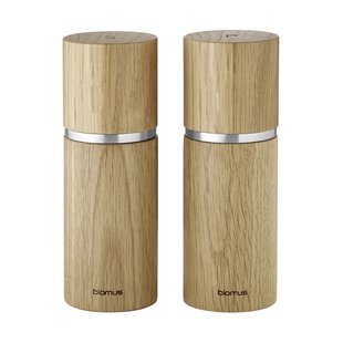 blomus Pepe peper- en zoutmolen 15 cm Eikenhout