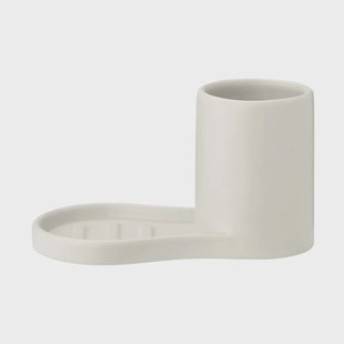 blomus Piro afwasborstel- en zeephouder Moonbeam