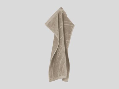 Yumeko Gastendoekjes velours classic taupe 30x50 - 4 st 100% biologisch katoen, velours
