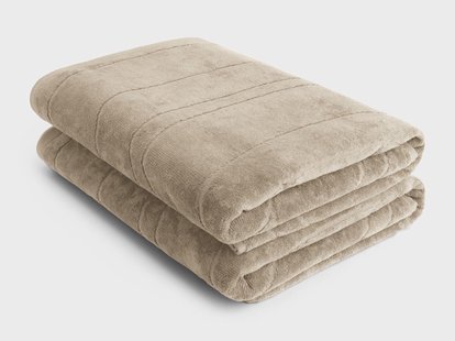 Yumeko Douchelakens velours classic taupe 70x140 - 2 st 100% biologisch katoen, velours