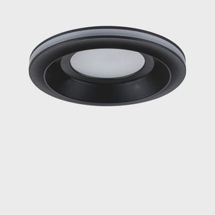Paulmann - Sormus LED inbouwlamp Ø 10 cm IP65 zwart 3-pack