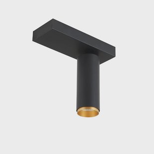 LOOM DESIGN - X-Beam plafondlamp enkelvoudig zwart goud