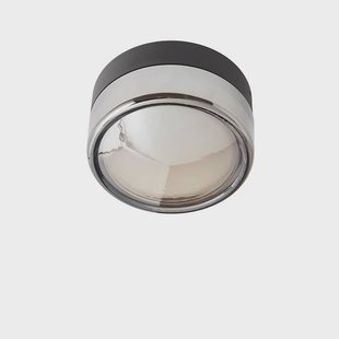 LOOM DESIGN - Otto Convex wandlamp/plafondlamp IP65 Smoked