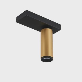 LOOM DESIGN - X-Beam plafondlamp enkel goud/zwart