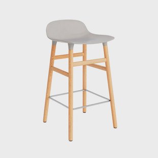 Normann Copenhagen - Vorm Barkruk H65 Oak/Warm Grey