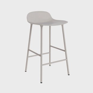 Normann Copenhagen - Vorm Barkruk H65 Steel/Warm Grey