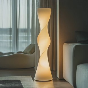 Lucande LED vloerlamp Novelle, wit, CCT, hoogte 137 cm, Ø 29 cm