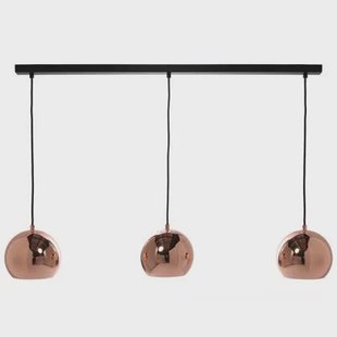 Frandsen Ball Track 3 cluster hanglamp koper